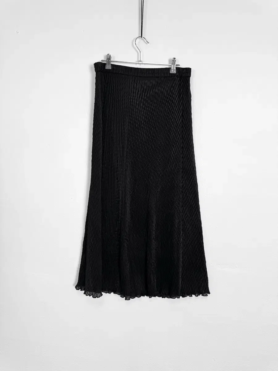 vintage solid pleated skirt